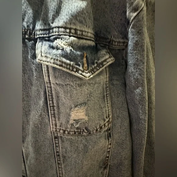 Free People Blue Denim Jacket - Picture 9 of 14